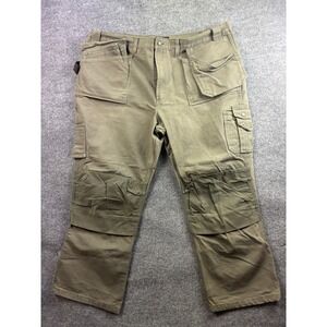 Blaklader Workwear Pants Mens 48/32 Olive Green Utility Cargo Tool Pocket Canvas